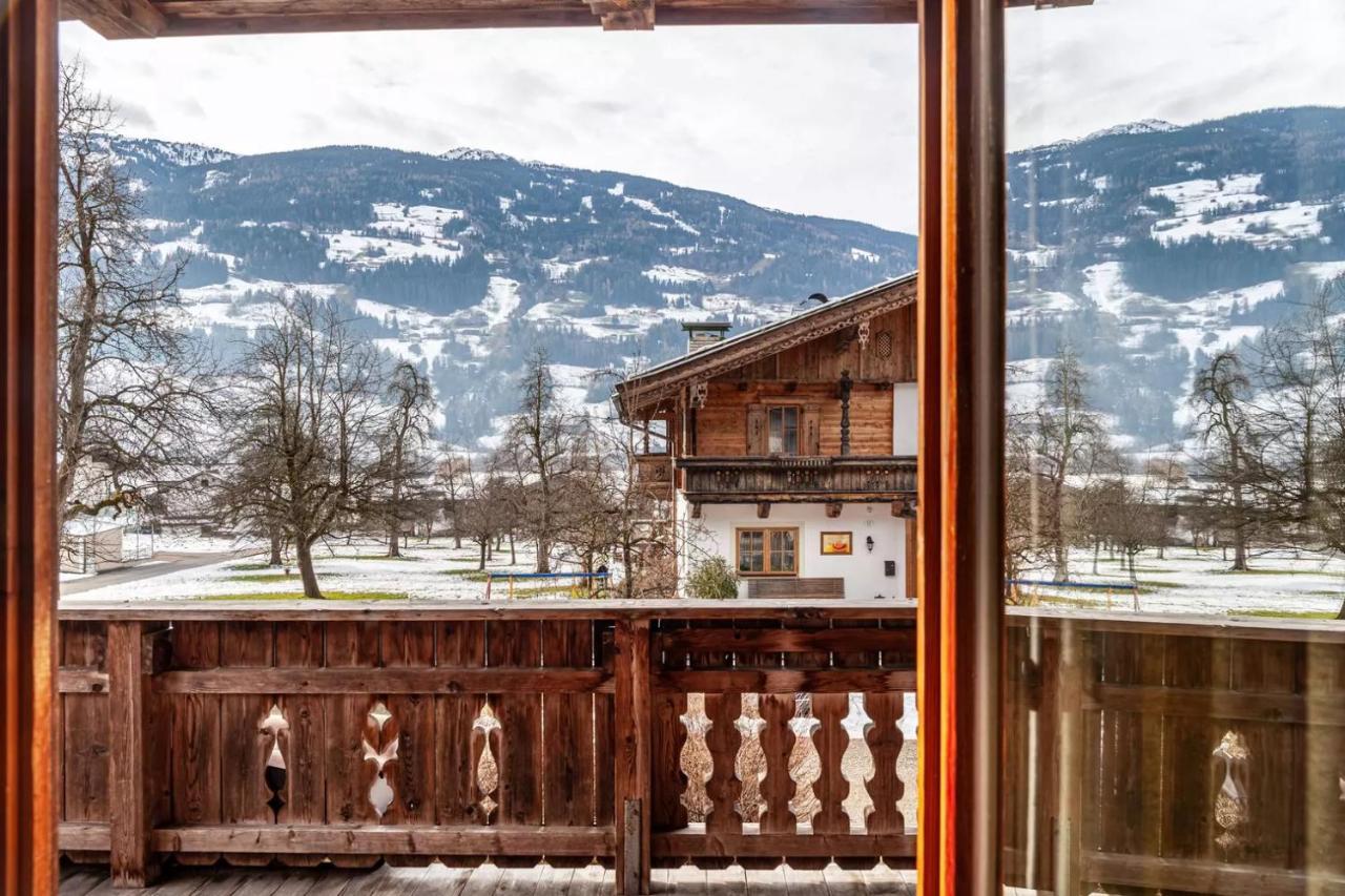 Ferienwohnung Platzhirsch Panorama View Balkon, Gartensauna, Garten, Grillplatz Стум Екстериор снимка