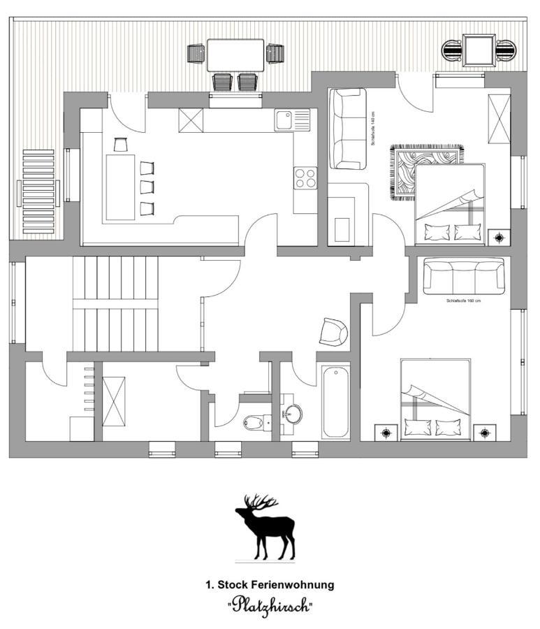 Ferienwohnung Platzhirsch Panorama View Balkon, Gartensauna, Garten, Grillplatz Стум Екстериор снимка